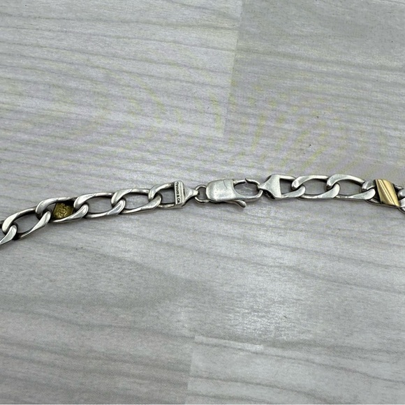Tiffany & Co. 750 Yellow Gold & 9.26 S. Silver Bundle of Necklace & Bracelet. - Picture 5 of 6